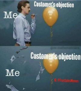 50 funny sales memes customer objection