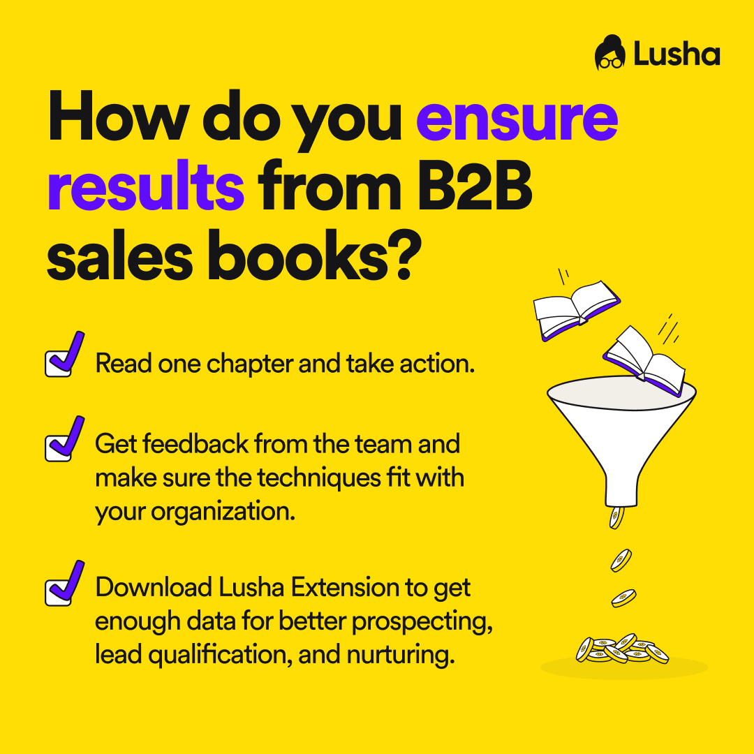 How do you ensure results from b2b sales books?