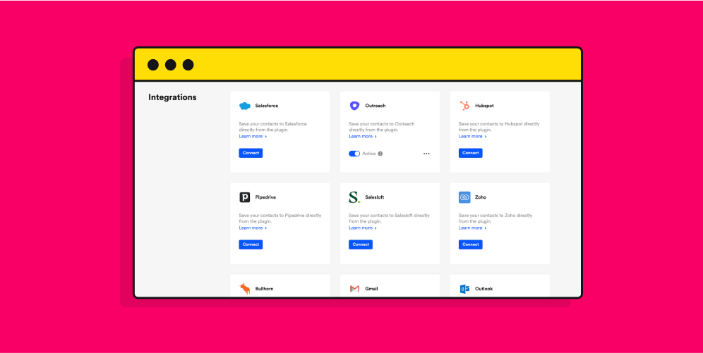 Save contacts to your CRM in 1 click