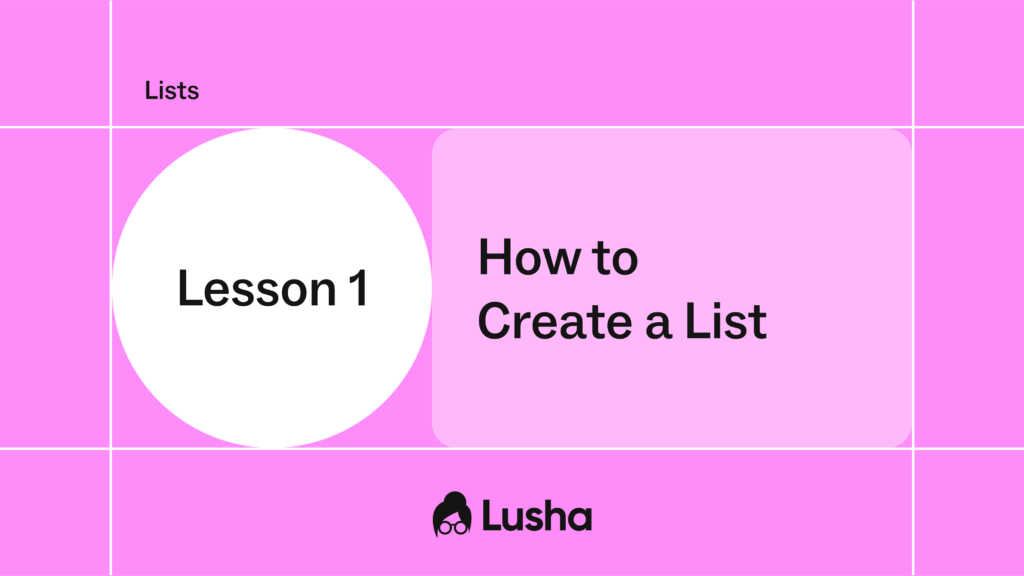 Lesson 1: How to Create a List