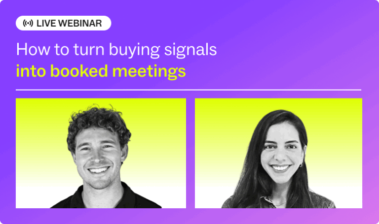 How to turn buying signals into booked meetings